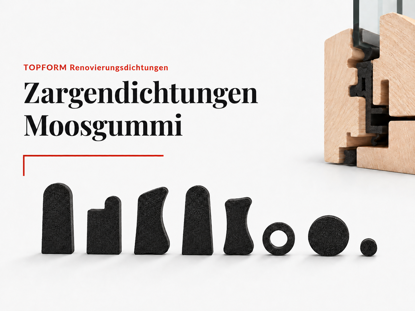 Zargendichtungen Moosgummi